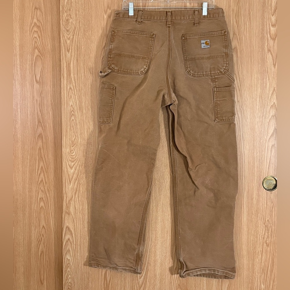 Carhartt Men's FR Brown Heavy Denim Fire Resistant Work Jeans - Picture 2 of 4